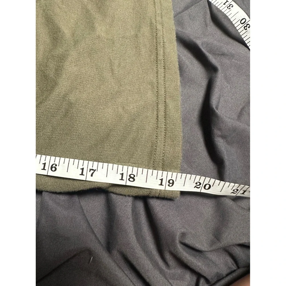 Eddie Bauer Mens Lounge Shorts Olive Green French Terry Sleepwear Size Medium - Picture 5 of 5